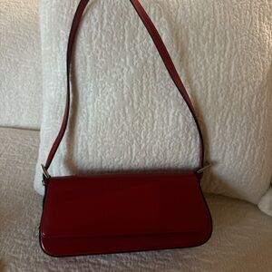 Elegant Red Women's Shoulder Bag